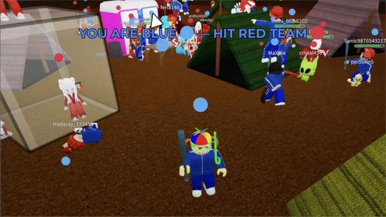 RED BLUE TEAMS MINIGAME