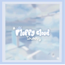 Fluffy cloud tower icon
