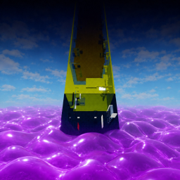 A tower where jelly rises up