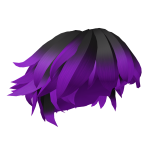 Purple/Black  Spiky Hair
