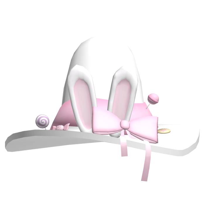 ✙ | cutesy white n pink halloween bunny witch hat