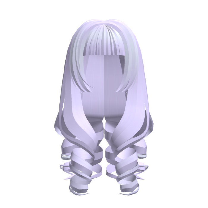 Hime cut wavy long dolly pastel purple hair ♡
