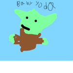Baby yoda is da best and is cute