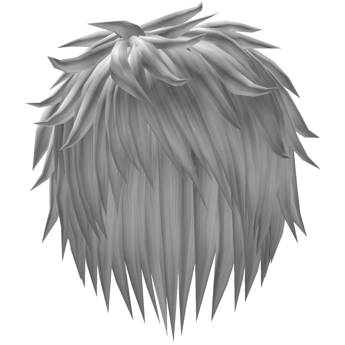 silver emo hair