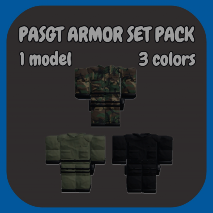 [R15 layered] 3 color PASGT armor set