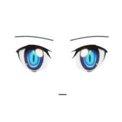 Blue anime eyes