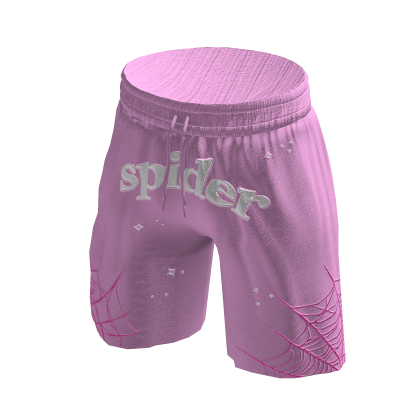 Spider Web Shorts (Pink) thumbnail