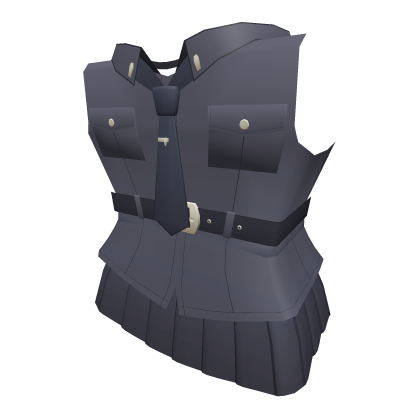 Suou Sleeveless Uniform w/ Tie & Skirt