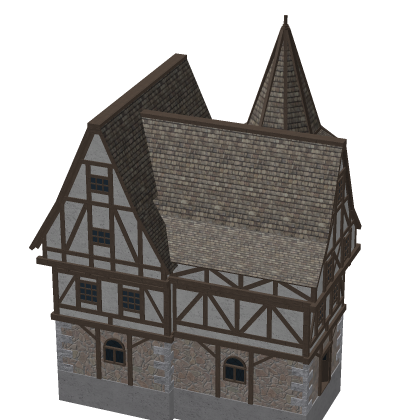 Medieval Beautiful Small Town House Exterior Inter