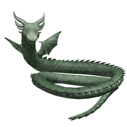 Jade dragon wrapped around neck