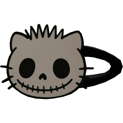 Jack skeleton hello kitty hair clip  Roblox item