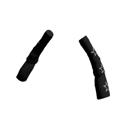 Oversized Star Arm Warmers Black