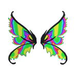 colorful fairy wings