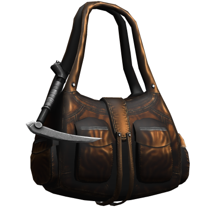 Brown 3.0 Y2K Cargo Shoulder Bag w/ Scythe