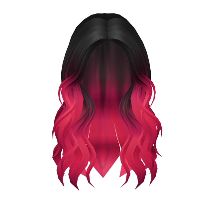 Lush Wavy Hair (Black to Pink Ombre)