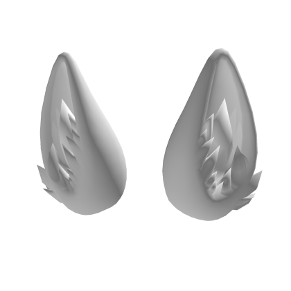 White Wolf Ears Roblox item