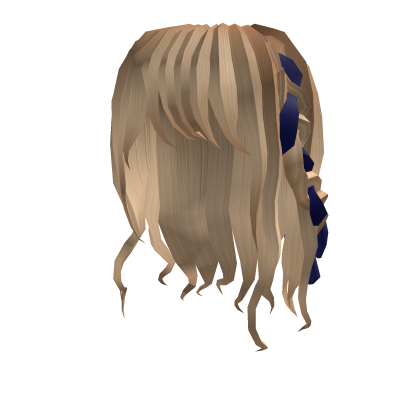 Cute Long Bangs w/ Braided Bow (Blonde)