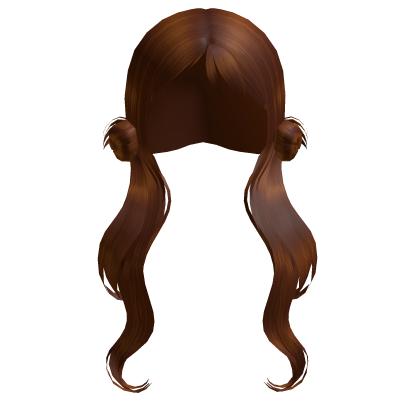 Light Brown Low Bun Twintails Roblox item