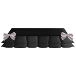Cute Black Skirt With Bows