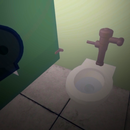 sit in a public bathroom.