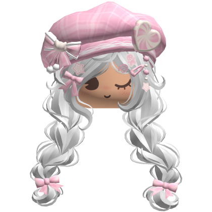 ♡ Christmas Preppy Holiday Braids (White)