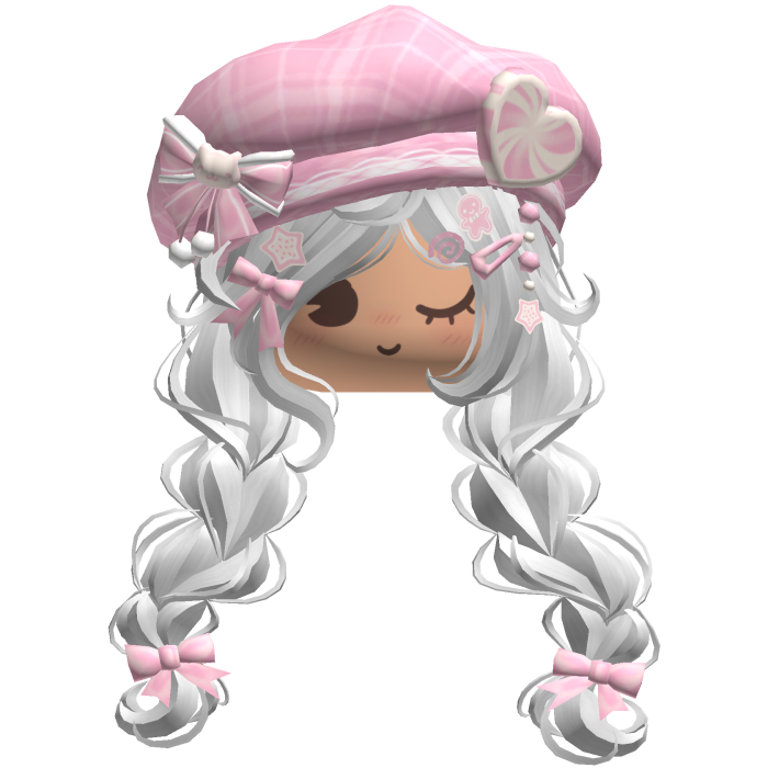 ♡ Christmas Preppy Holiday Braids (White)