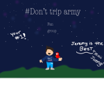 Don’t trip-army fan group!