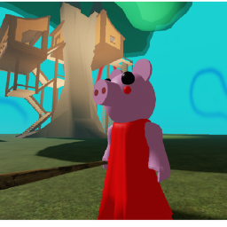 survive piggy fallen tree house