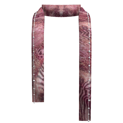 Pink Sparkle Cheetah Y2K Winter Scarf