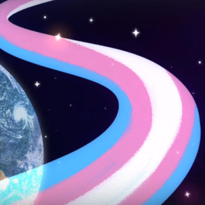 Transgender Pride LGBTQ+ in Space