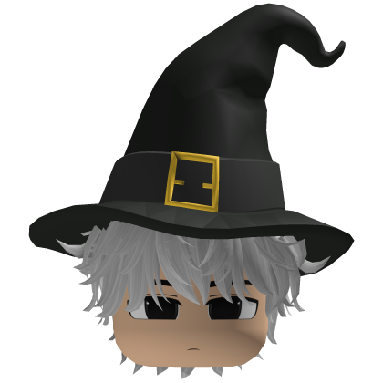 Cute messy hair boy emo y2k Halloween ( Black ) Roblox item