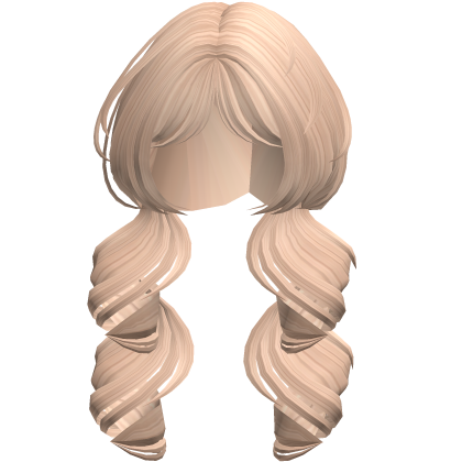 Cute Messy Curly Low Pigtails In Black