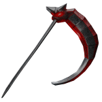 ❤️ Red Steel Oni Scythe