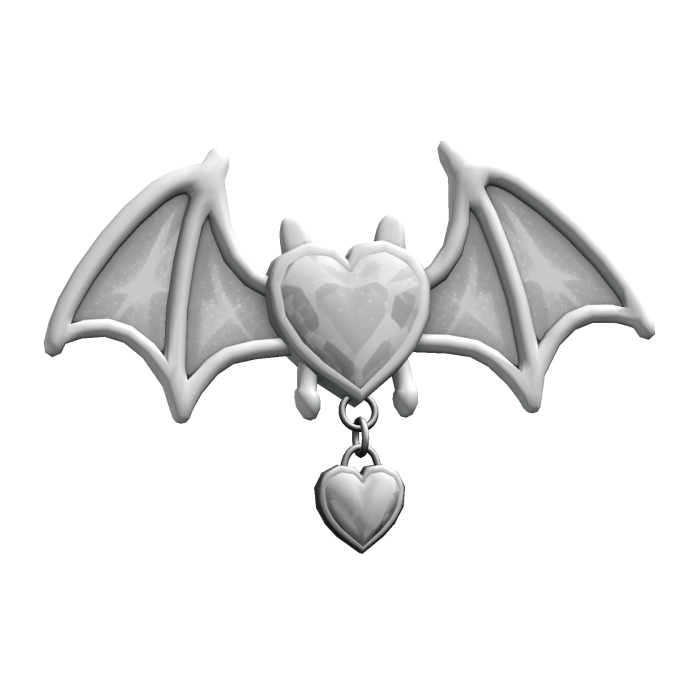 ♡ White Bat Hair Clip