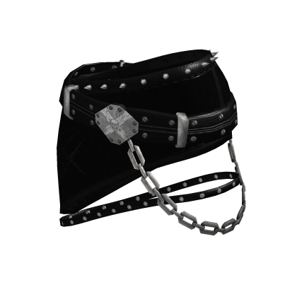Gothic Punk Studded Mini Skirt black[MAX]