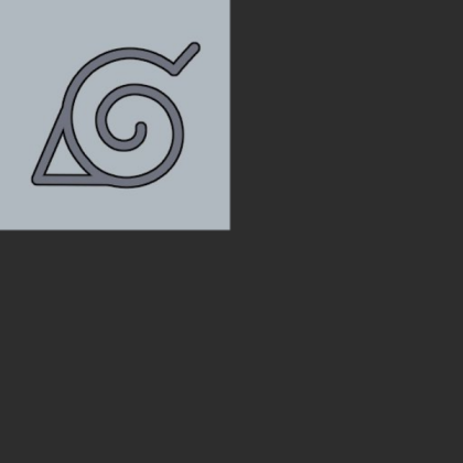 SL Naruto Headband - Dark Grey Roblox decal