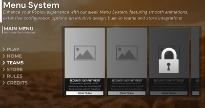 Main Menu GUI preview 2
