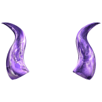 Galvanized Amethyst Azure Peak Horns