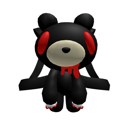 Roblox Item [1.0] Black Monster Plushie Backpack