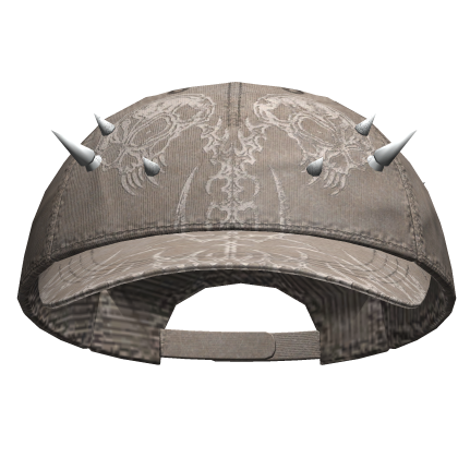 Dual Skeleton Skater Cap Faded Beige