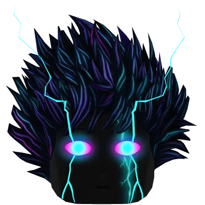 Psychic Awakening Glowing Hair & Mask Roblox item render