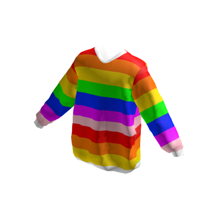 ⭐🌈 Kidcore Rainbow Kitty Sweater thumbnail