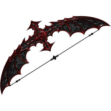 Skullbound Red Goth Reaper Bow