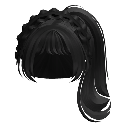 Black Ponytail w Headband thumbnail
