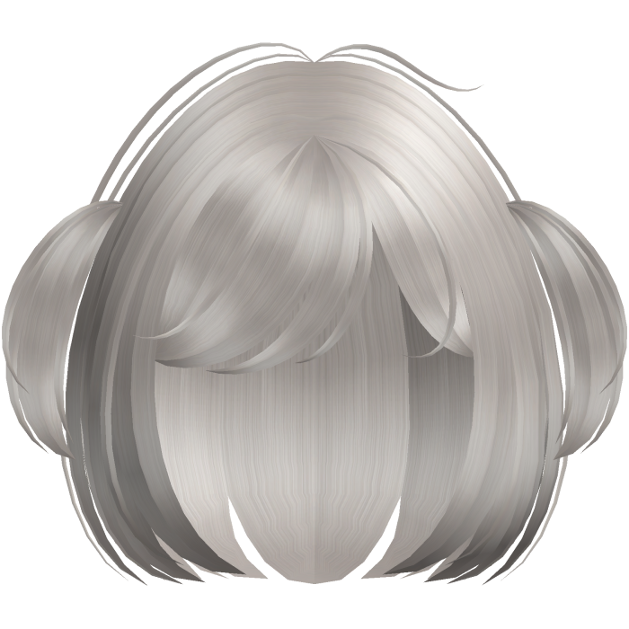 ♡ ⸝⸝՞ 🦴 cutecore moe hairstyle in light ash