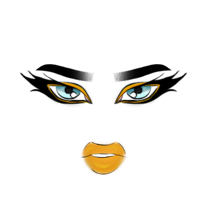 ✭ Orange Kawaii Drag Persona Roblox decal