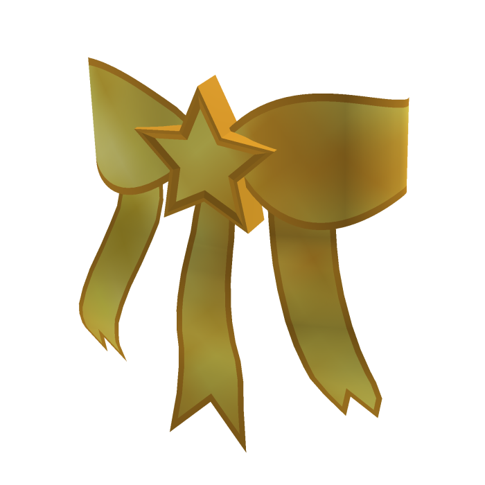 Golden SuperStar Bow for Korblox