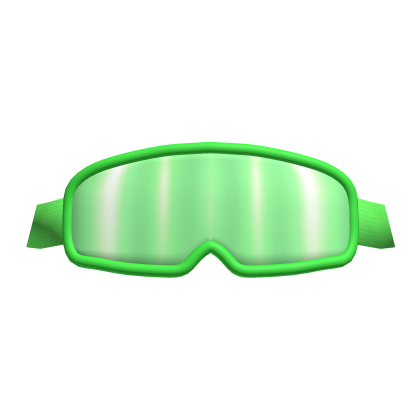 Green Ski Goggles