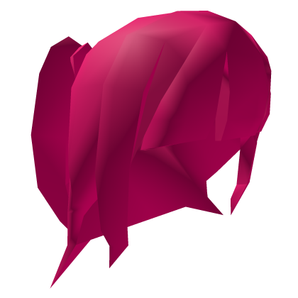 Low Poly Half Up Twintails - Hot Pink Roblox item