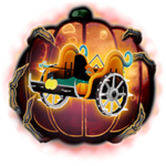 Flaming Jack O Lantern Cart